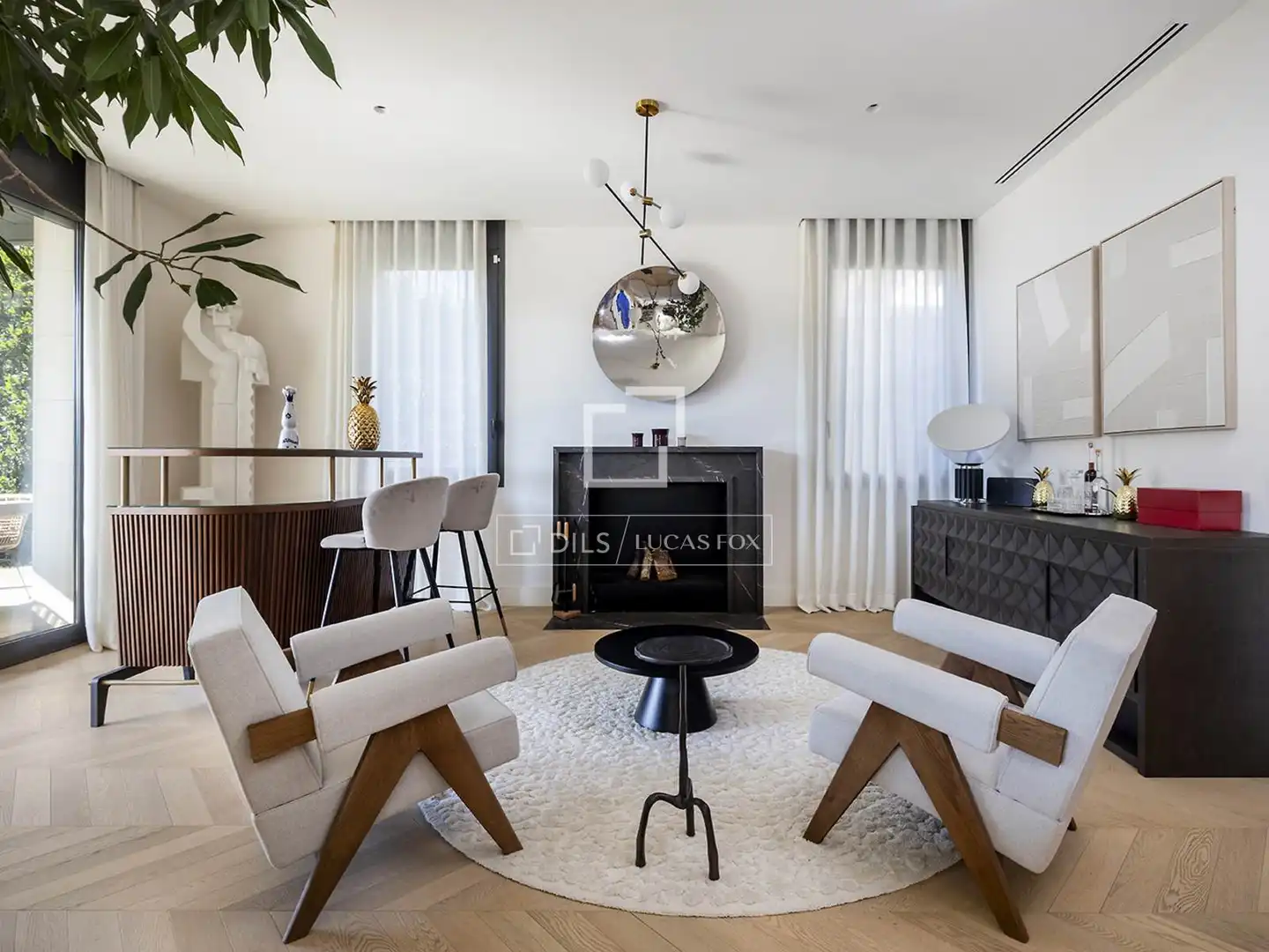 Sala de estar de Casa o chalet en venta en Barcelona con Aire acondicionado, Calefacción y Jardín privado