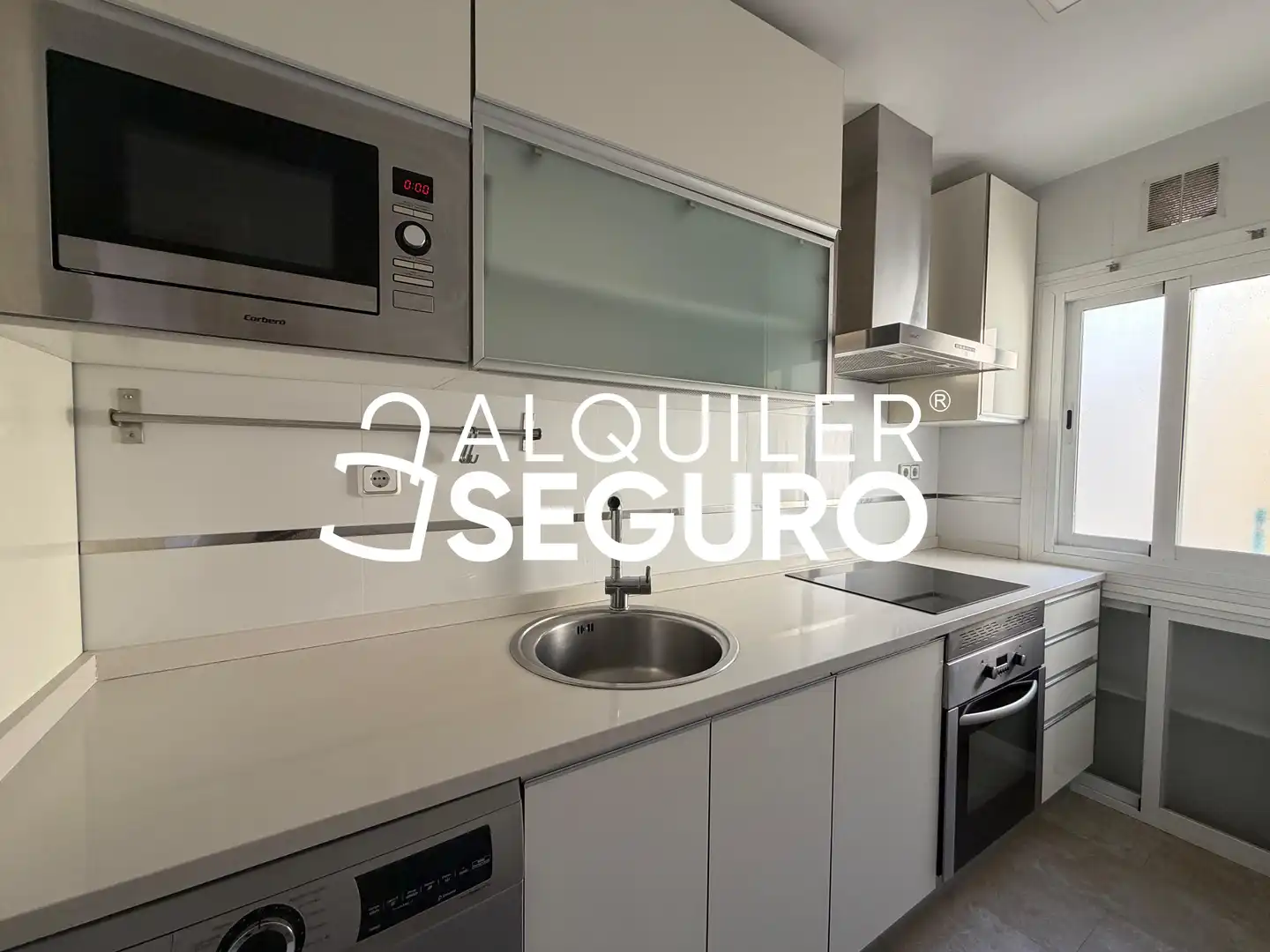 Küche von Wohnung zur Miete in Madrid mit Klimaanlage, Heizung und Terrasse