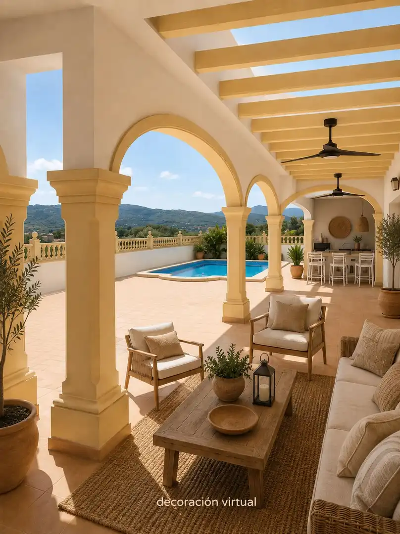 Chalet con terraza en venta en Beniarbeig, imagen 2
