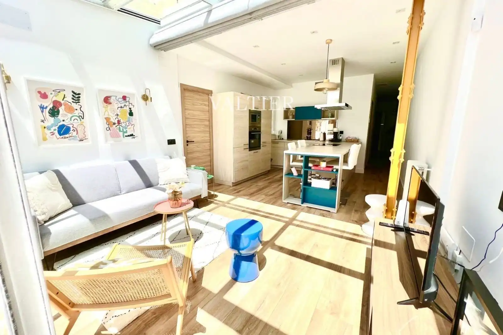 Sala de estar de Piso en venta en Madrid con Terraza