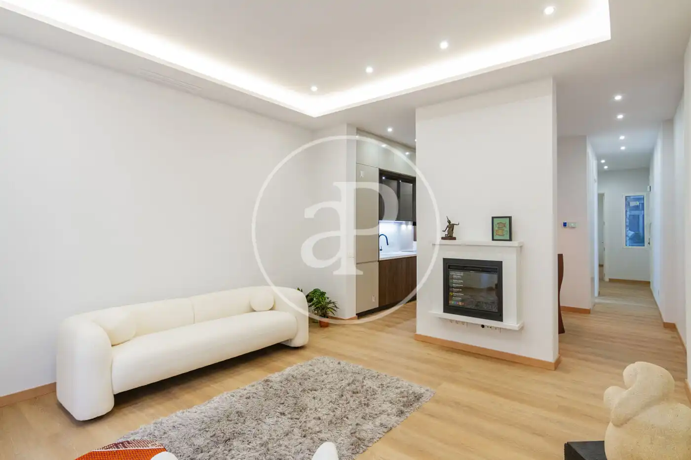 Sala d'estar de Pis en venda en Madrid amb Aire condicionat, Calefacció i Moblat