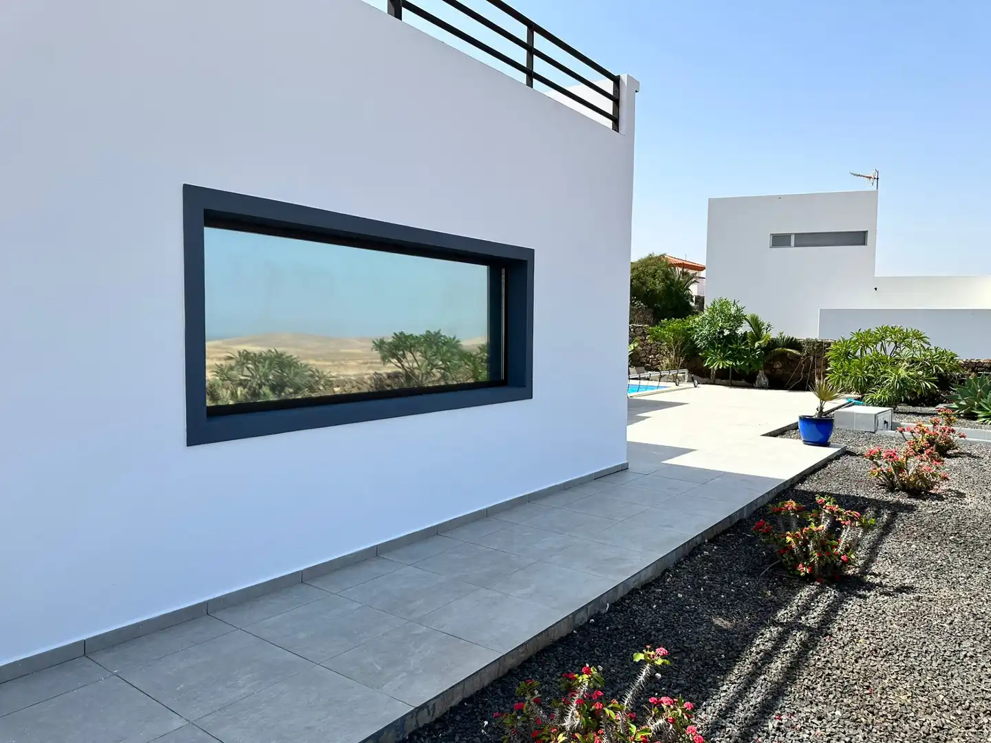 Terrassa de Casa o xalet en venda en La Oliva amb Aire condicionat, Jardí privat i Terrassa