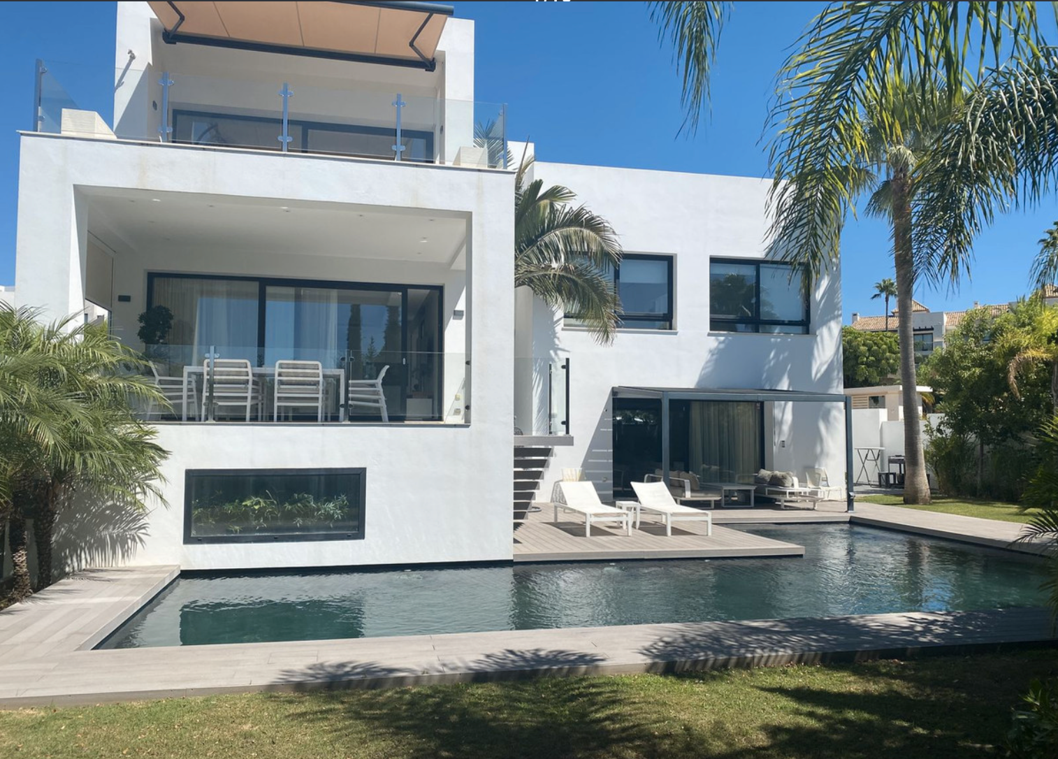Exterior view of House or chalet to rent in Estepona  with Air Conditioner, Private garden and Terrace
