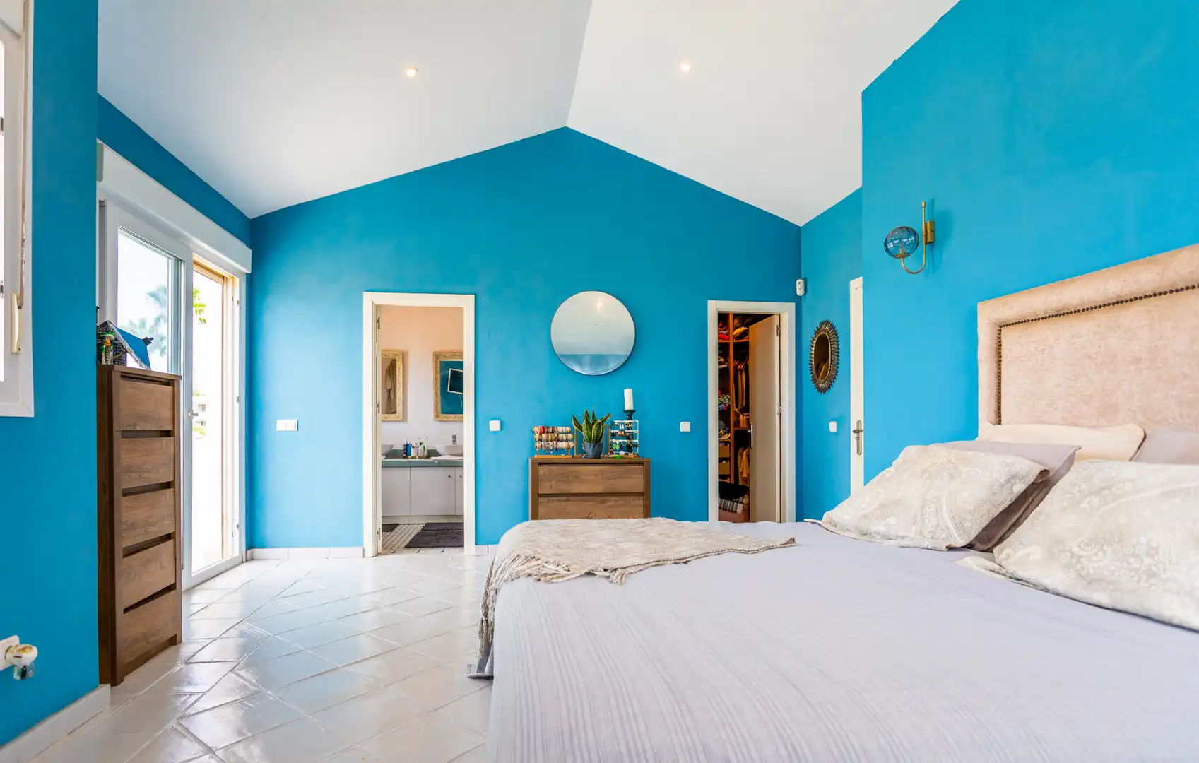Bedroom of Houses for sale in Mijas  with Air Conditioner, Private garden and Terrace