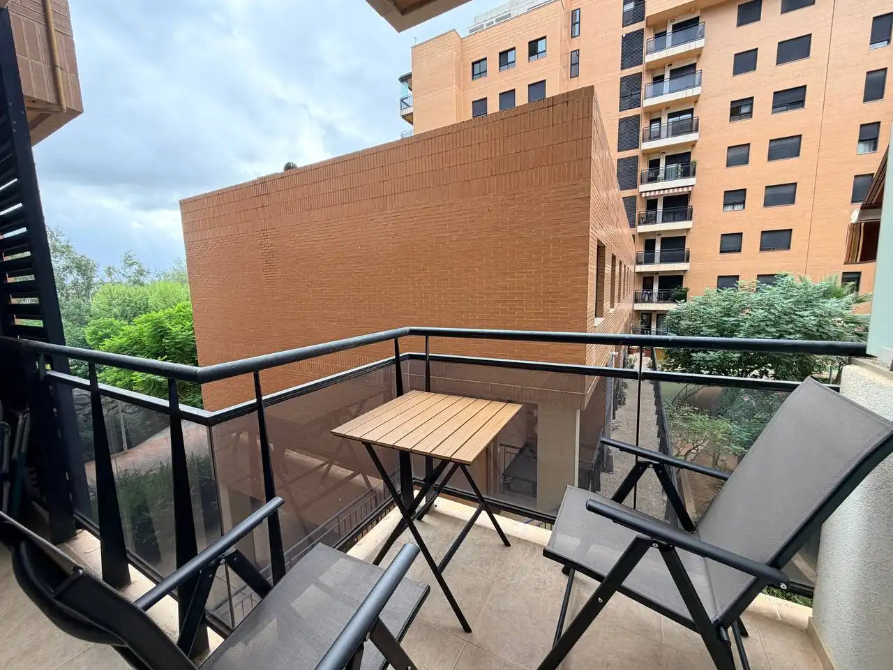 Terraza de Piso de alquiler en Gandia con Amueblado, TV y Balcón