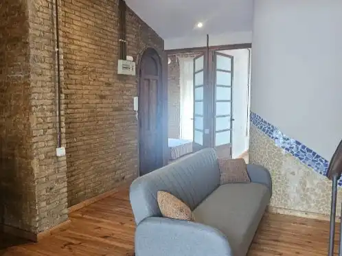 Sala de estar de Piso de alquiler en  Valencia Capital con Aire acondicionado y Balcón