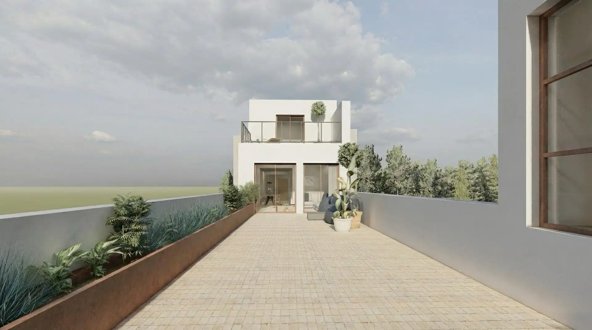 Vista exterior de Dúplex en venta en Sabadell
