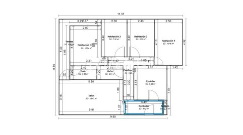 Foto 2 de Apartament en venda a De Rosario Acuña, San José - Buenos Aires, Pinto