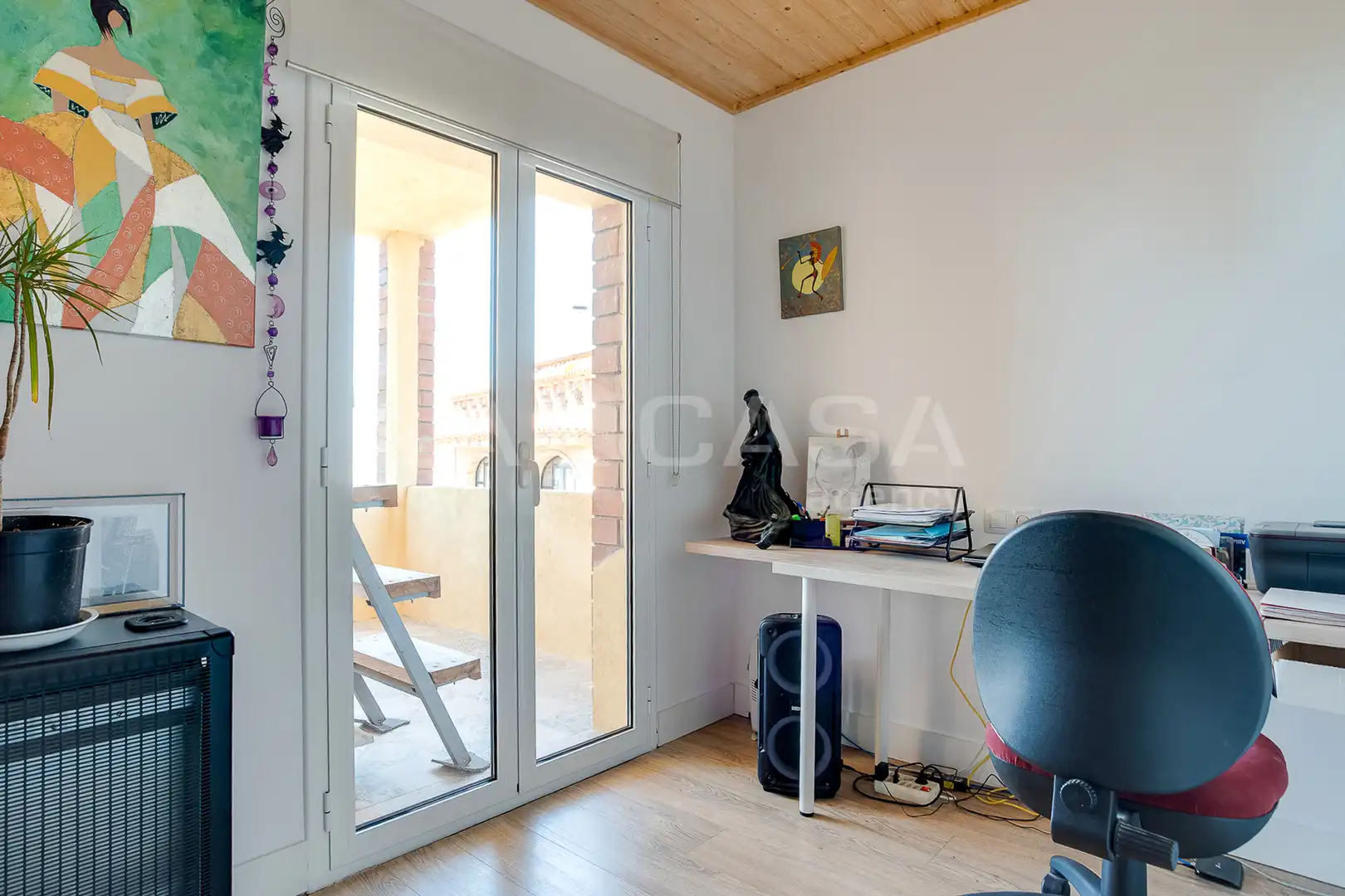Schlafzimmer von Einfamilien-Reihenhaus zum Verkauf in Les Franqueses del Vallès mit Klimaanlage, Heizung und Parkett