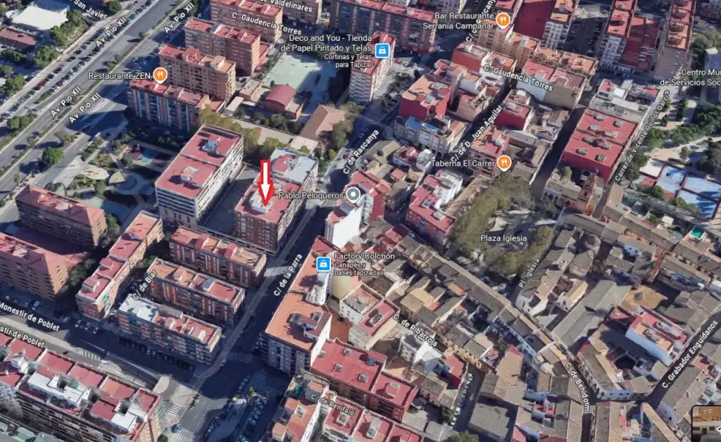 Vista exterior de Piso en venta en Valencia con Aire acondicionado, Amueblado y Horno