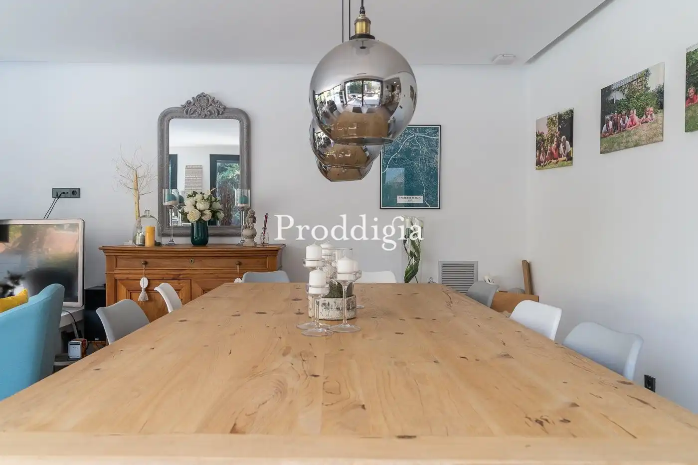 Dining room of Houses for sale in Sant Cugat del Vallès  with Air Conditioner, Heating and Storage room