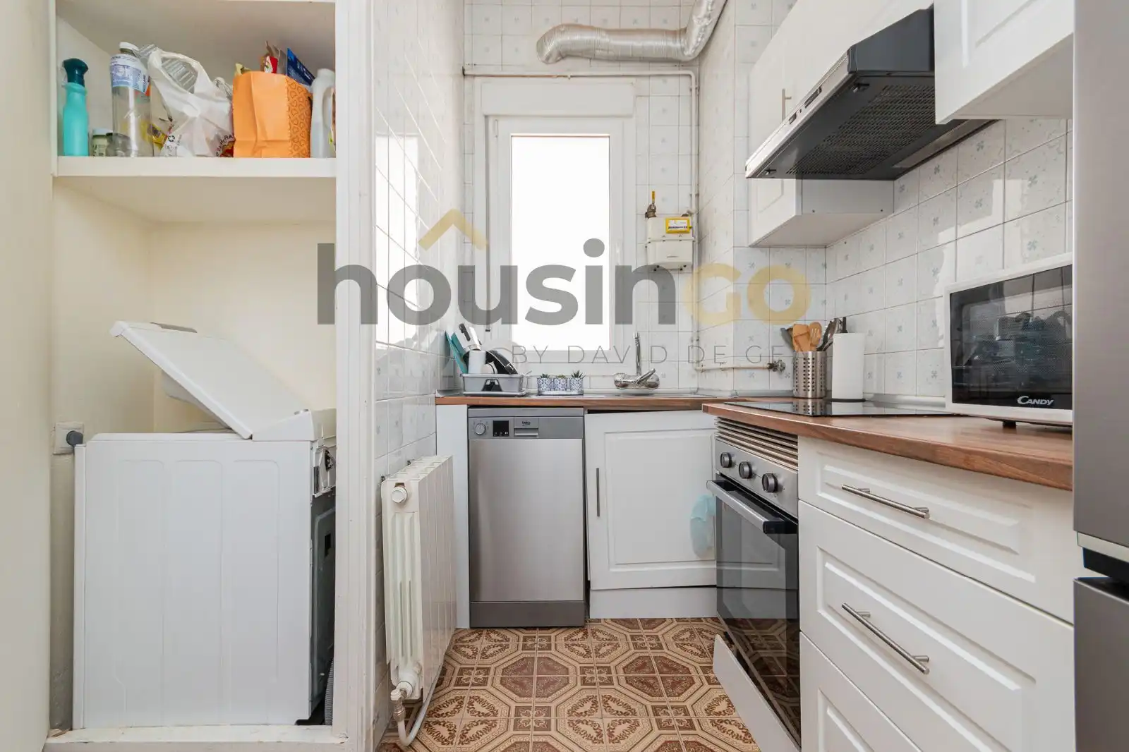 Cocina de Piso de alquiler en Madrid con Aire acondicionado, Calefacción y Parquet