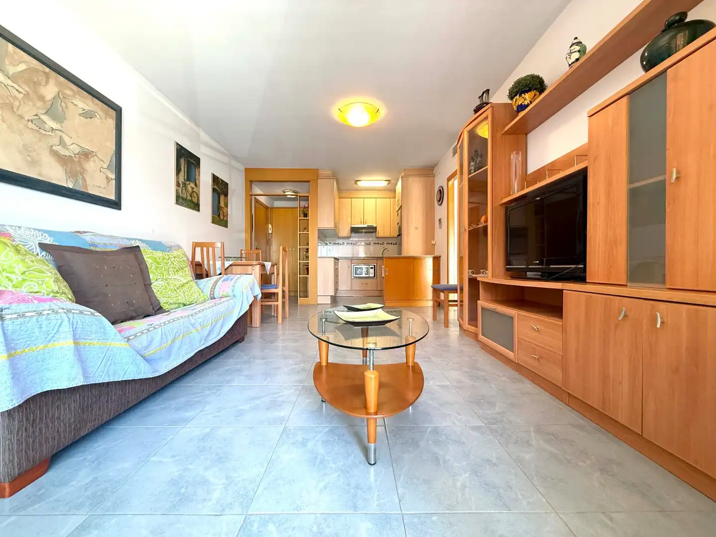 Wohnzimmer von Wohnungen zum Verkauf in Cambrils mit Heizung, Privatgarten und Möbliert