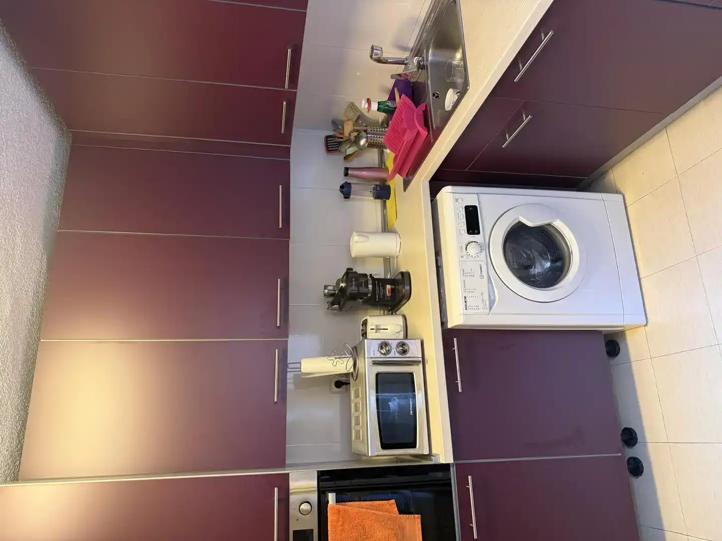 Kitchen of Flat for share in Madrid  with Furnished