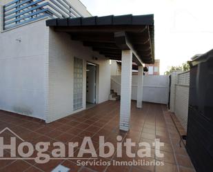 Exterior view of Single-family semi-detached for sale in Bellreguard  with Air Conditioner, Heating and Terrace