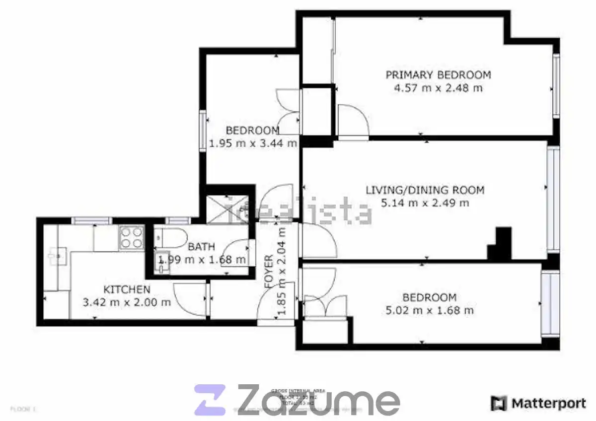 Wohnung zur Miete in Madrid mit Klimaanlage, Heizung und Parkett