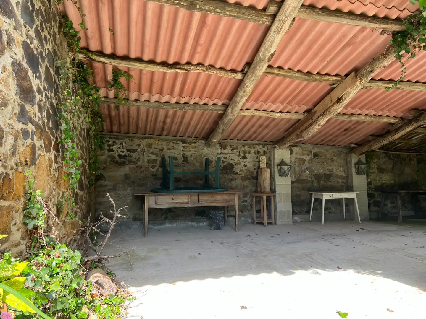 Terrasse von Einfamilien-Reihenhaus zum Verkauf in Cambre  mit Privatgarten
