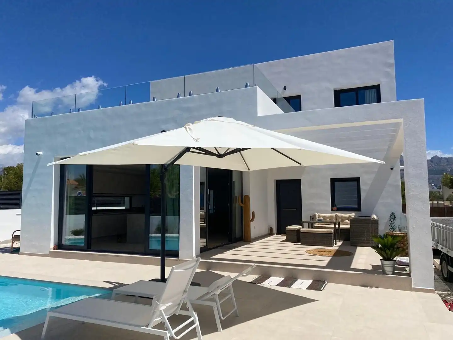 Terraza de Casa o chalet en venta en La Nucia con Aire acondicionado, Calefacción y Jardín privado