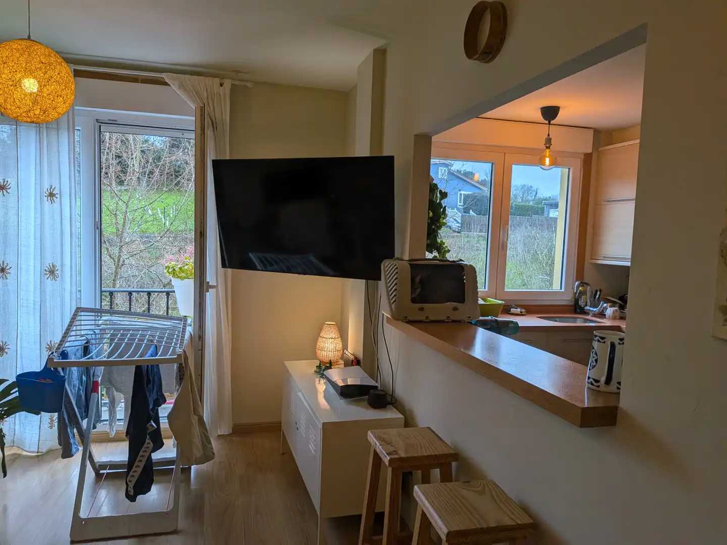 Sala de estar de Piso en venta en Sada (A Coruña) con Calefacción, Parquet y Terraza