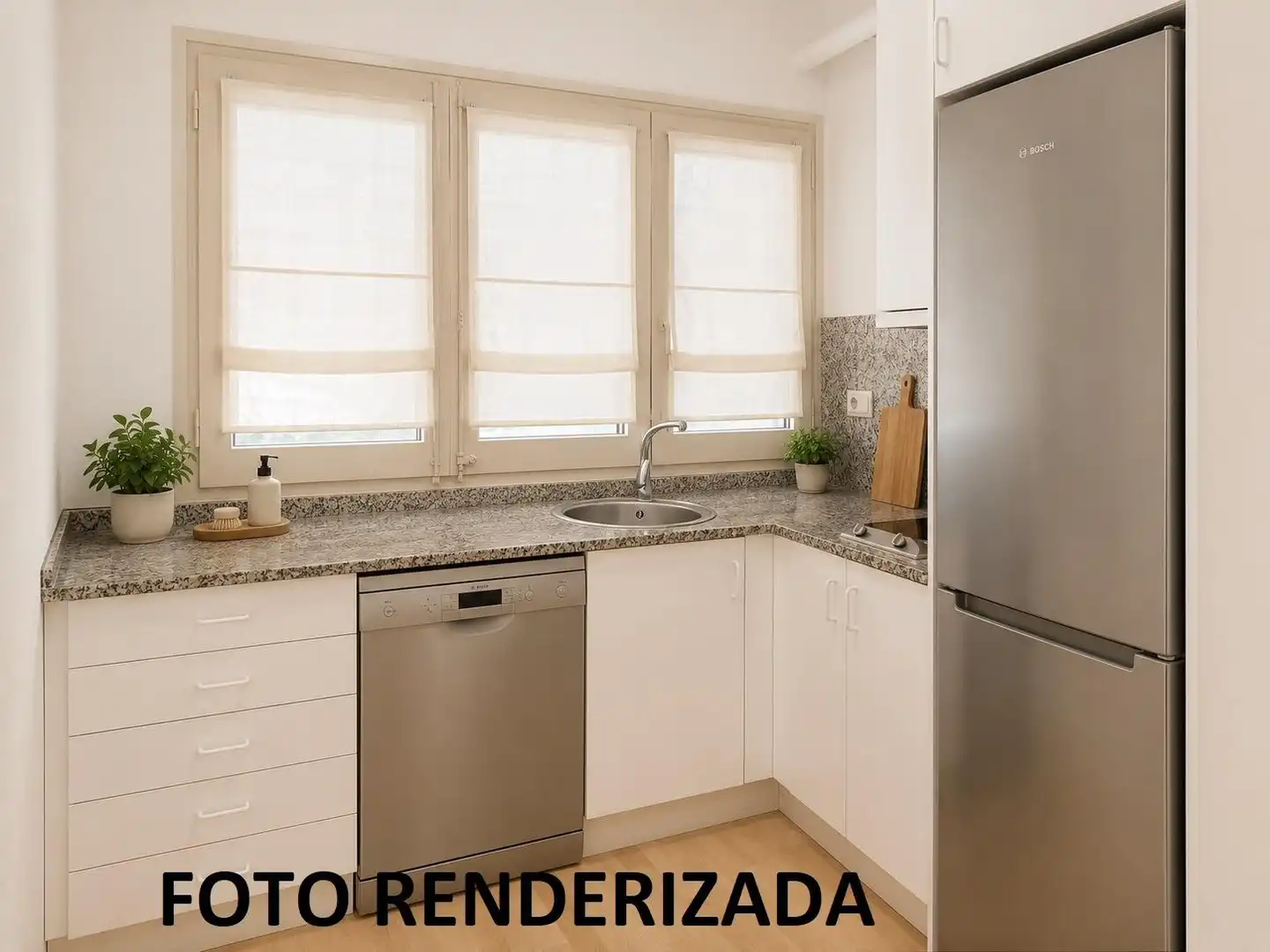 Cocina de Loft en venta en Barcelona con Parquet y Alarma