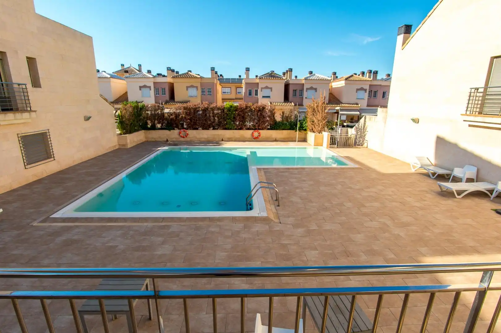 Swimming pool of Duplexes for sale in Pedanías Norte