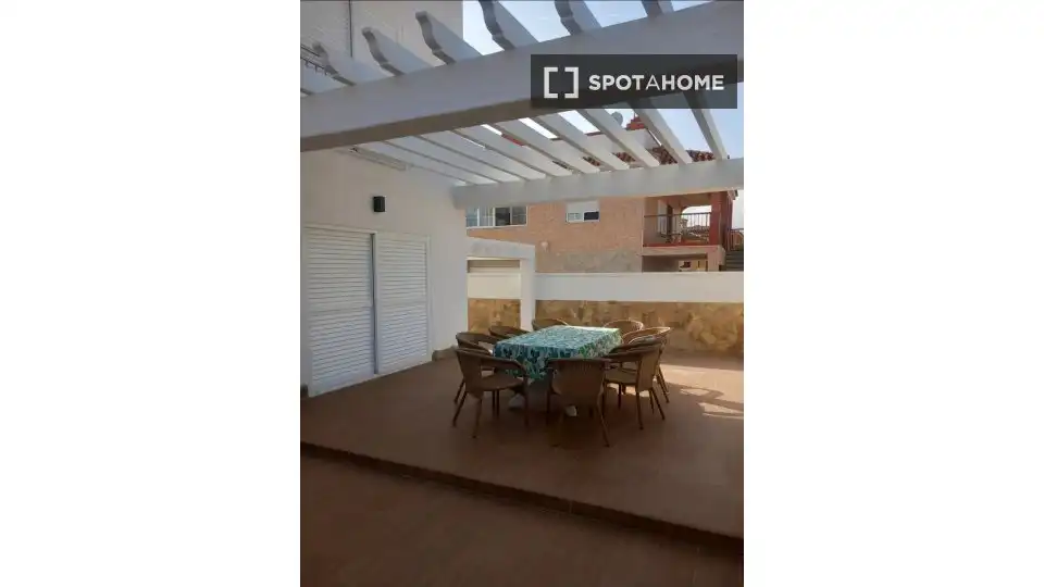 Terraza de Piso de alquiler en Cullera con Aire acondicionado, Calefacción y Amueblado