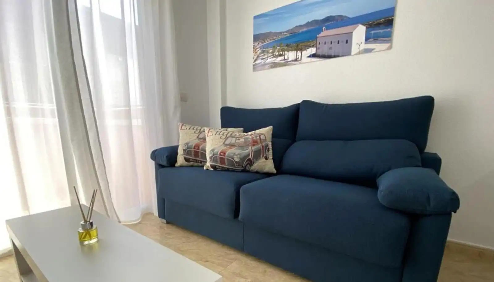 Sala de estar de Piso de alquiler en Cartagena con Aire acondicionado, Calefacción y Amueblado