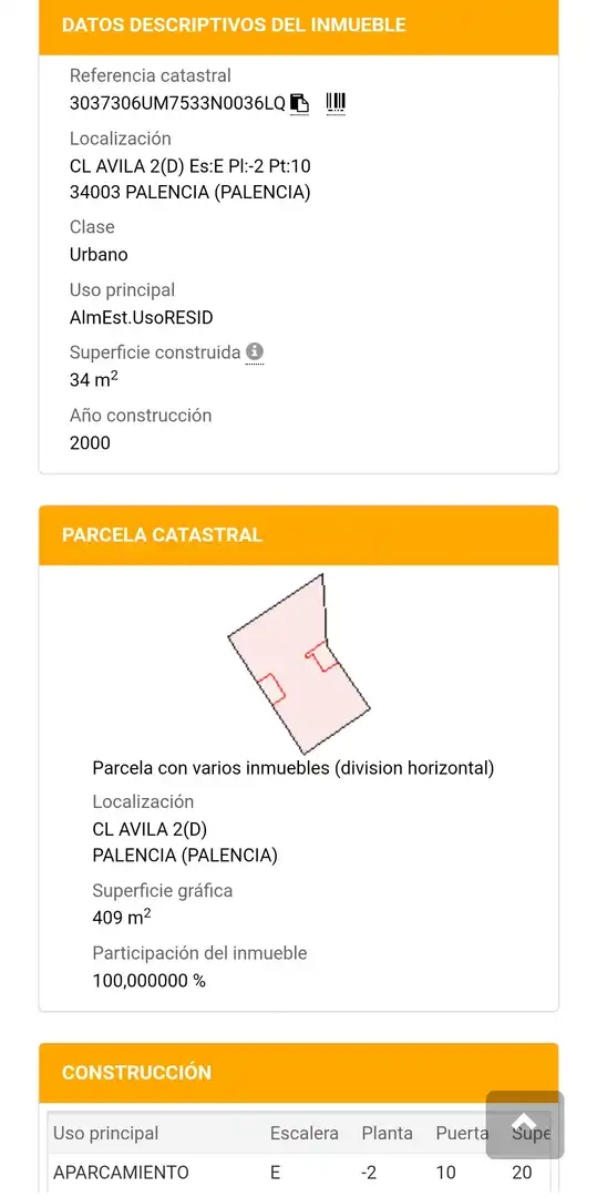 Vista exterior de Garaje en venta en Palencia