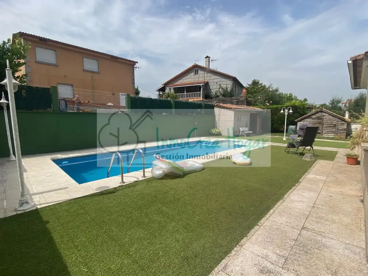 Swimming pool of Houses for sale in Mos  with Heating, Private garden and Storage room