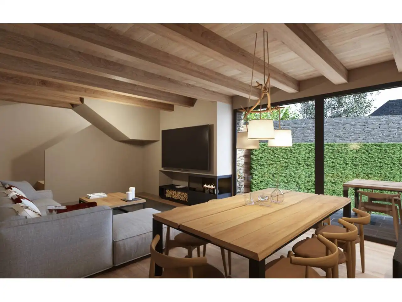 Sala d'estar de Casa o xalet en venda en Puigcerdà amb Calefacció, Jardí privat i Parquet