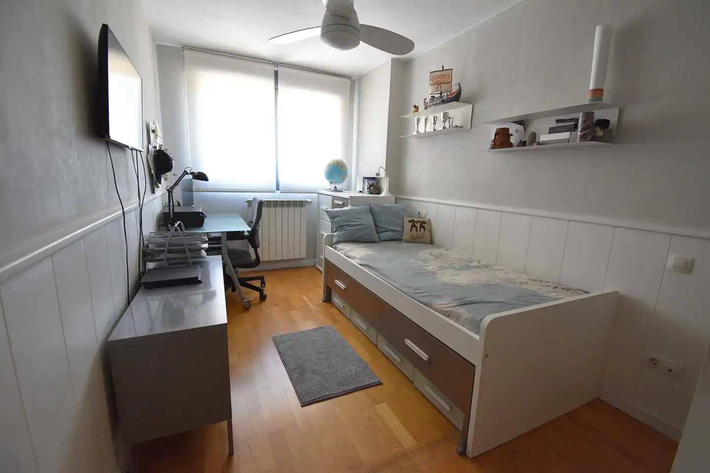 Schlafzimmer von Wohnung zum Verkauf in Zaragoza mit Klimaanlage, Heizung und Parkett