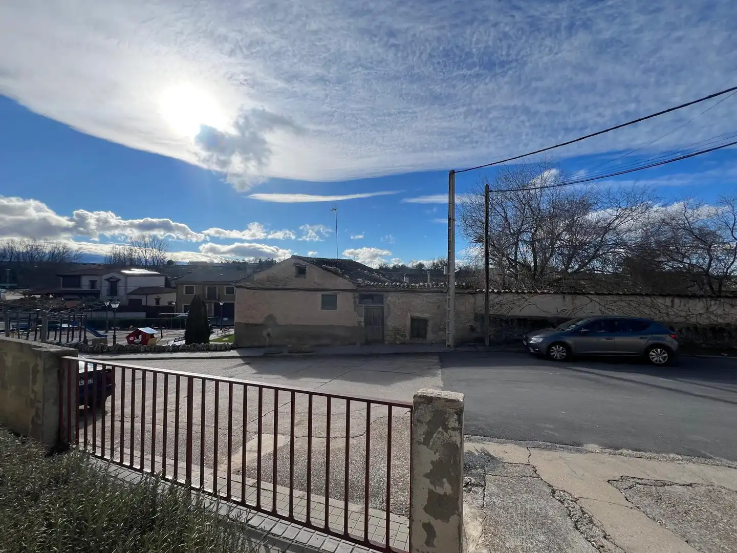 Vista exterior de Casa o chalet en venta en Turégano con Terraza