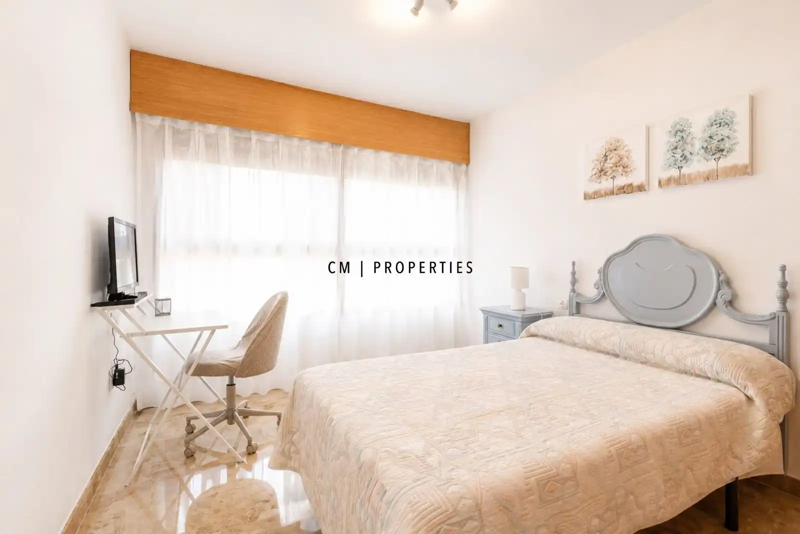 Bedroom of Flat for rent in Albal  with Air Conditioner, Heating and Furnished