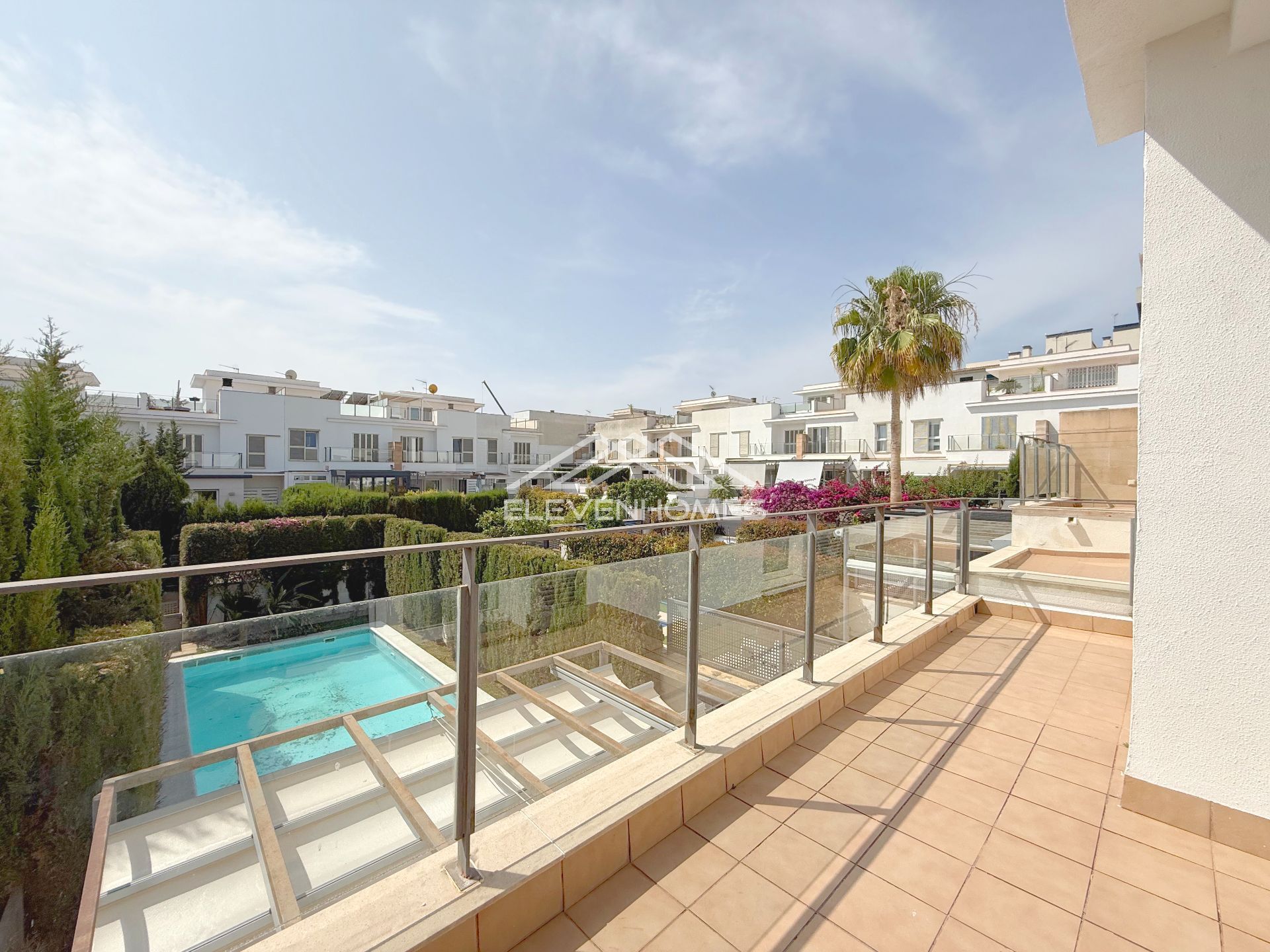 Terraza de Casa adosada en venta en  Palma de Mallorca con Aire acondicionado, Calefacción y Jardín privado
