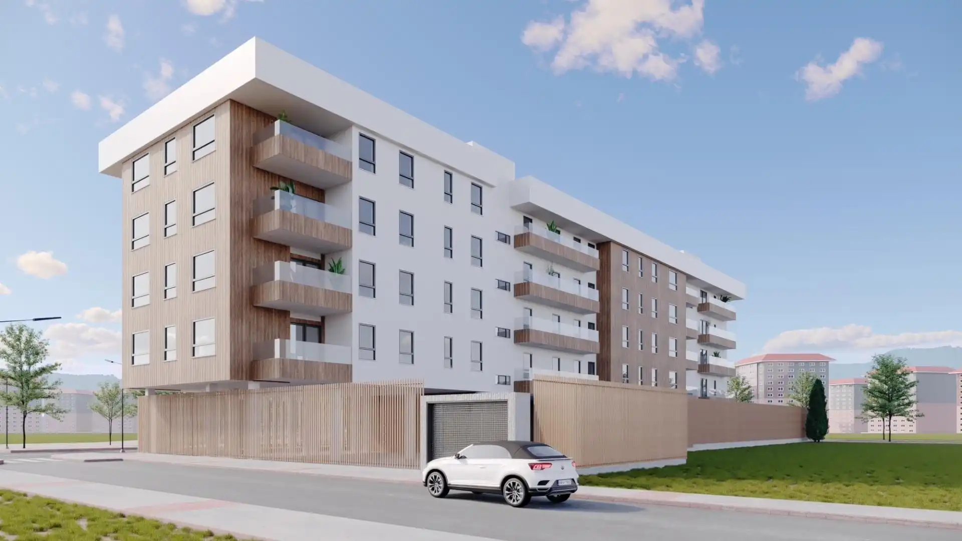 Vista exterior de Piso en venta en León Capital  con Calefacción, Jardín privado y Terraza