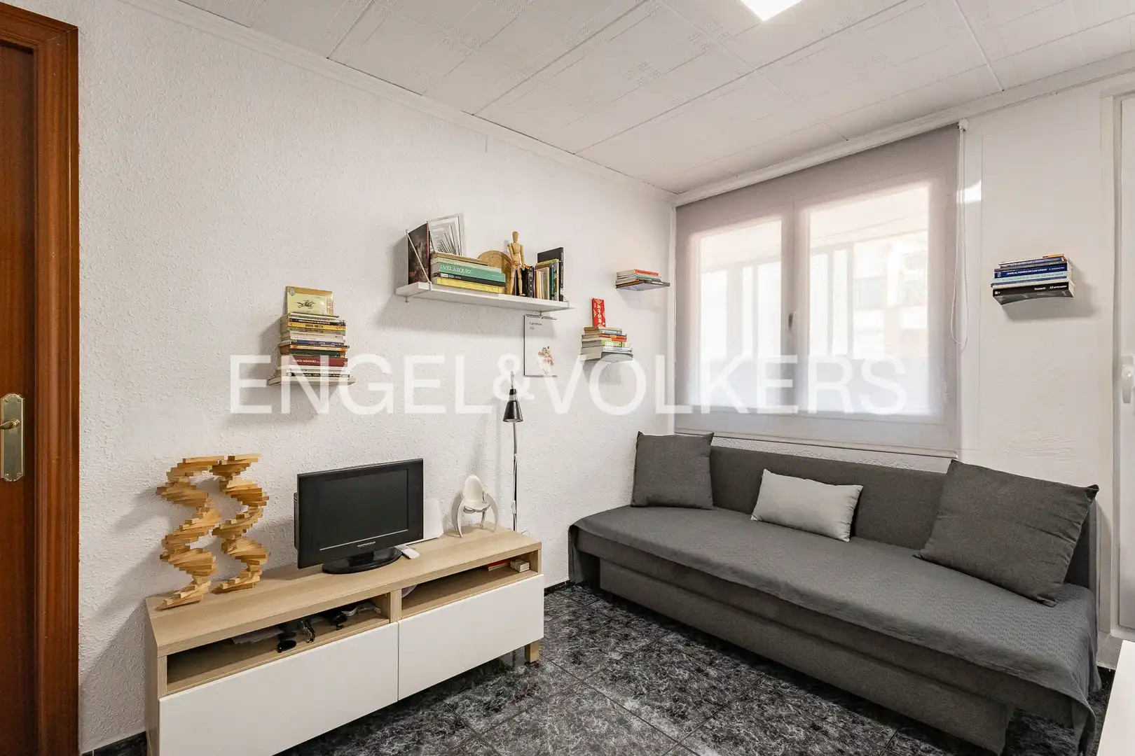 Sala de estar de Piso en venta en Esplugues de Llobregat con Calefacción y Terraza