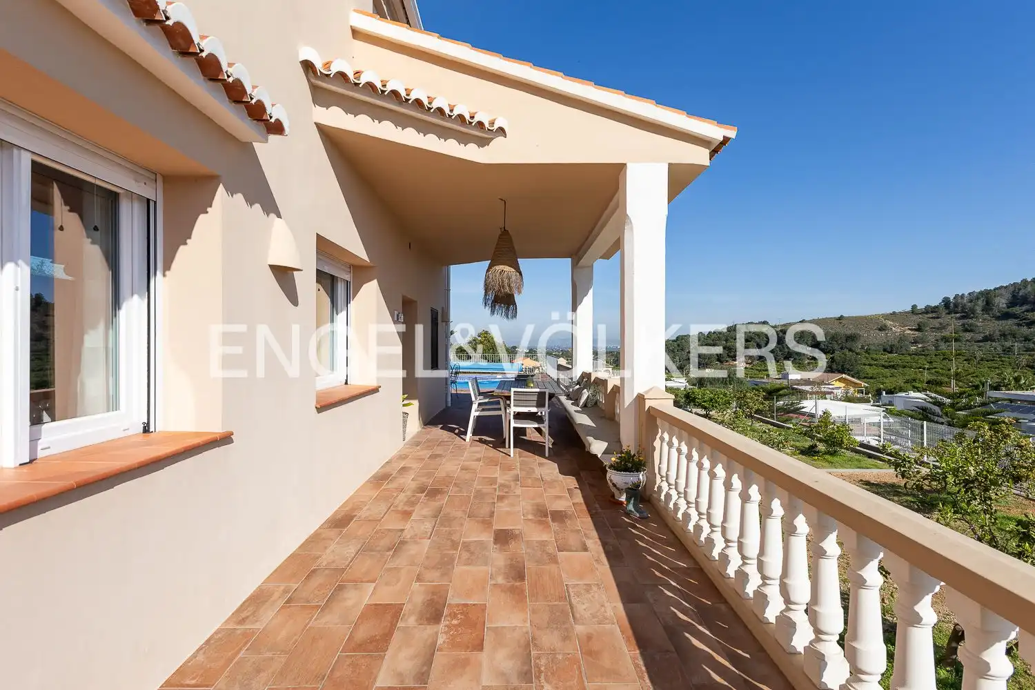Terrassa de Casa o xalet de lloguer en Corbera amb Aire condicionat, Calefacció i Jardí privat