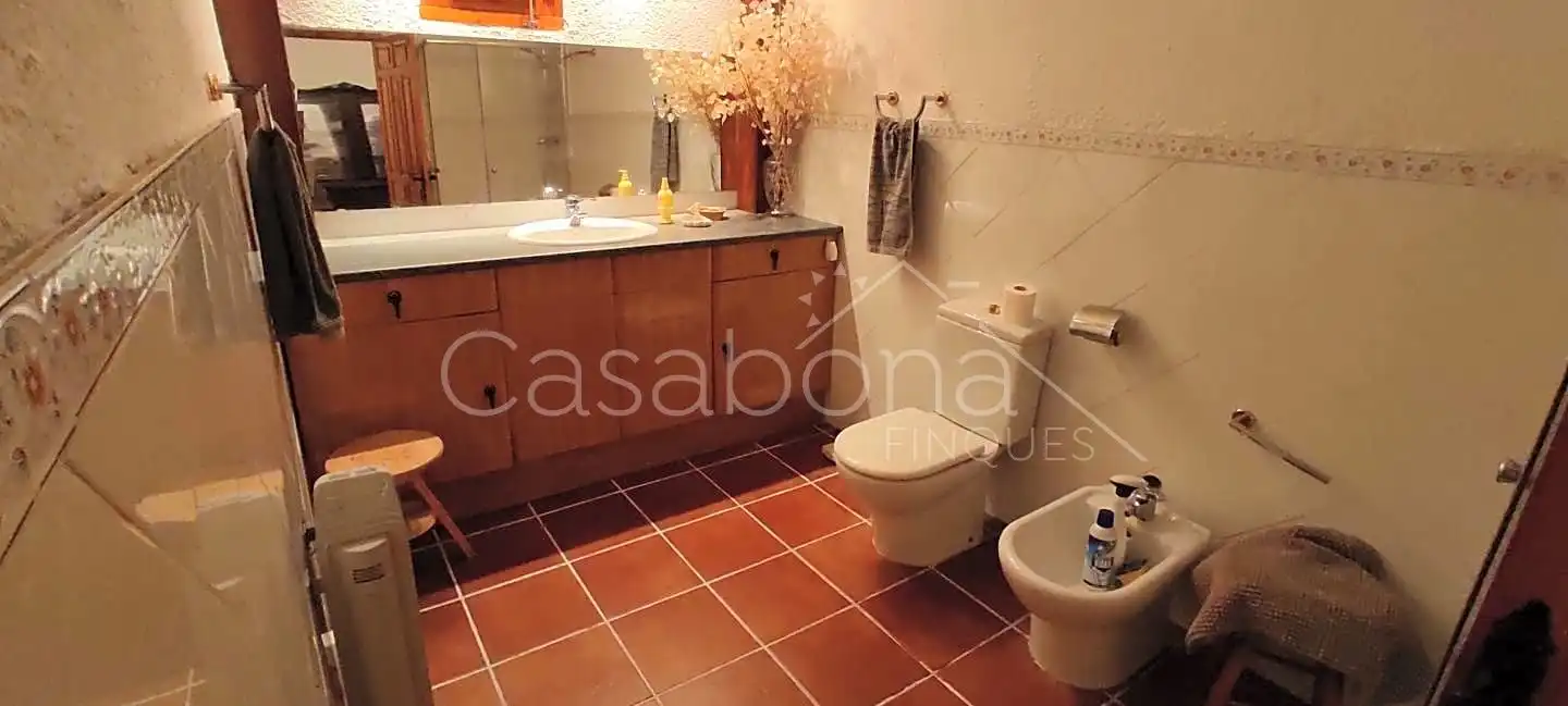 Baño de Finca rústica en venta en Arbúcies con Jardín privado, Terraza y Amueblado