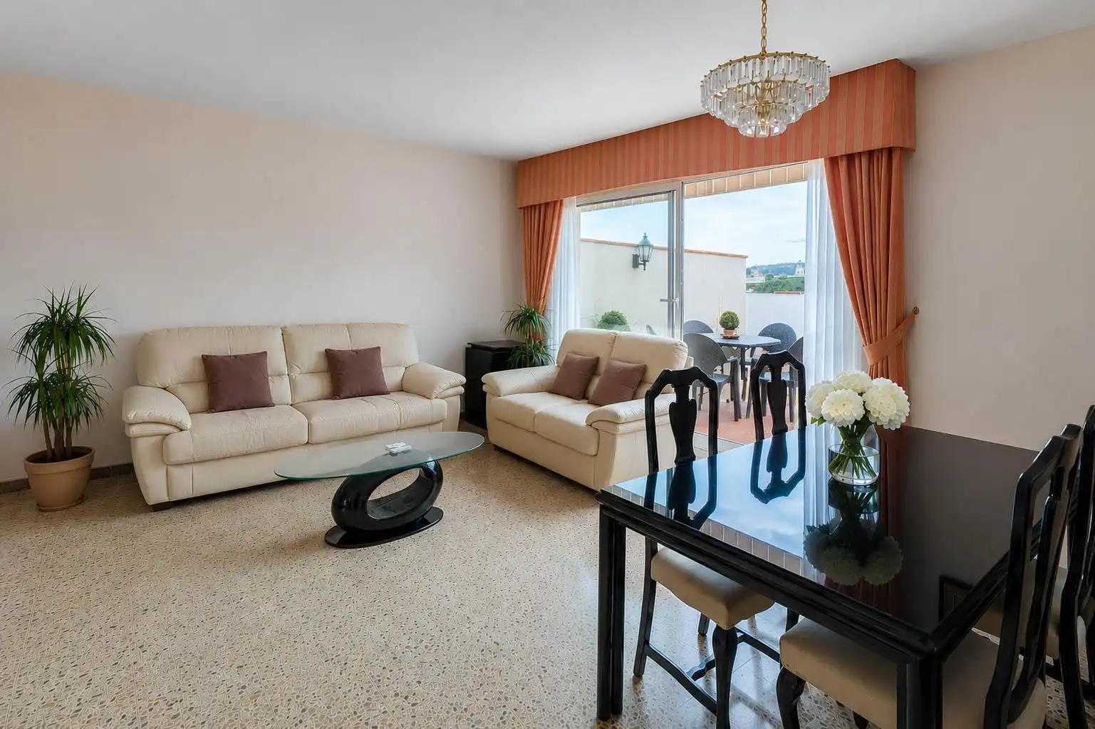 Sala de estar de Ático en venta en Barcelona con Aire acondicionado y Terraza