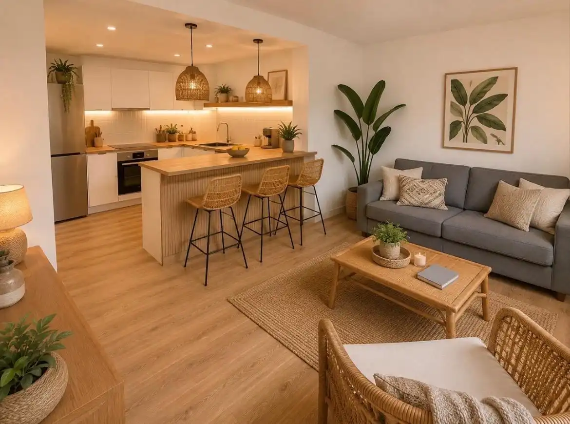 Sala d'estar de Àtic en venda en Barcelona amb Parquet i Terrassa