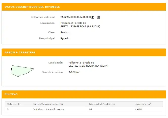 Terreno rústico en venta en Ribafrecha, imagen 2