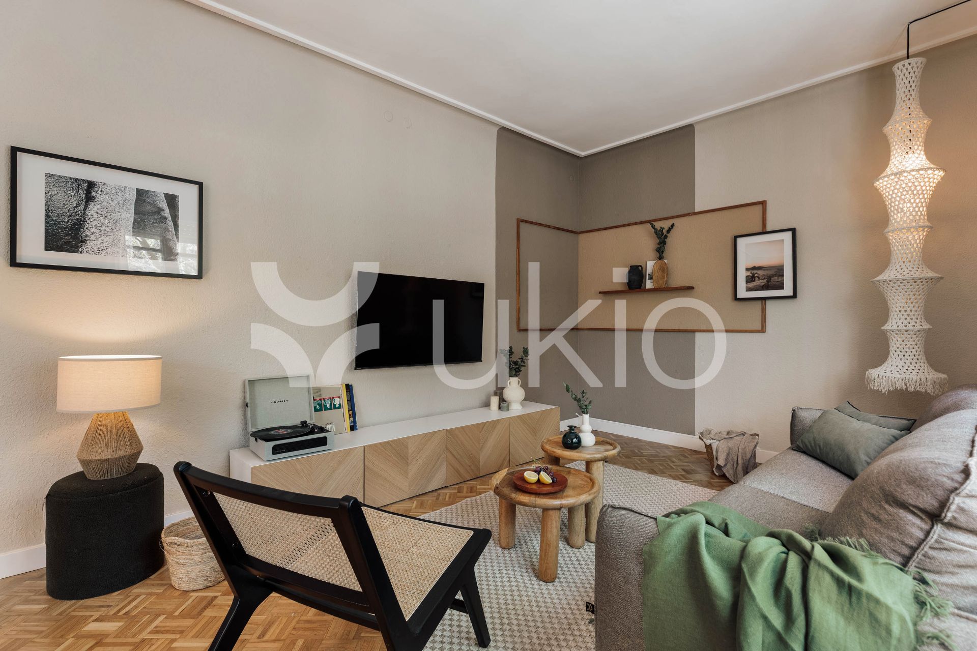 Living room of Apartment to rent in  Barcelona Capital  with Air Conditioner, Heating and Furnished