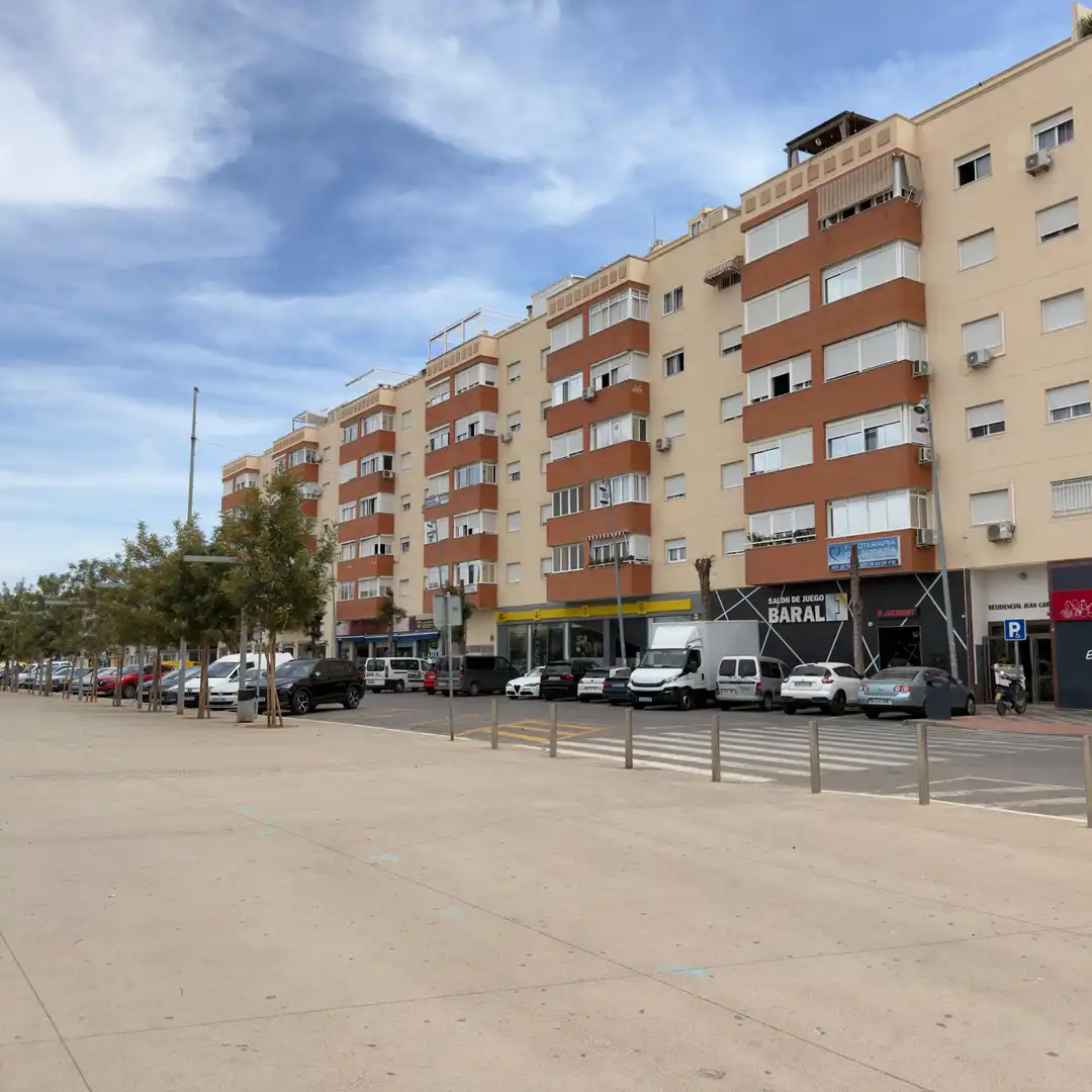 Exterior view of Flat for rent in Roquetas de Mar  with Air Conditioner, Heating and Furnished
