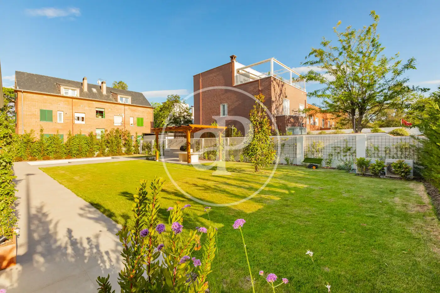 Garden of Houses for rent in Madrid  with Air Conditioner, Heating and Private garden