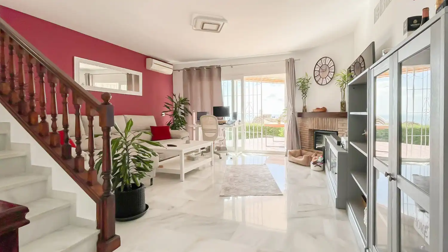 Living room of Detached homes for rent in Mijas  with Terrace, Swimming Pool and Pets allowed