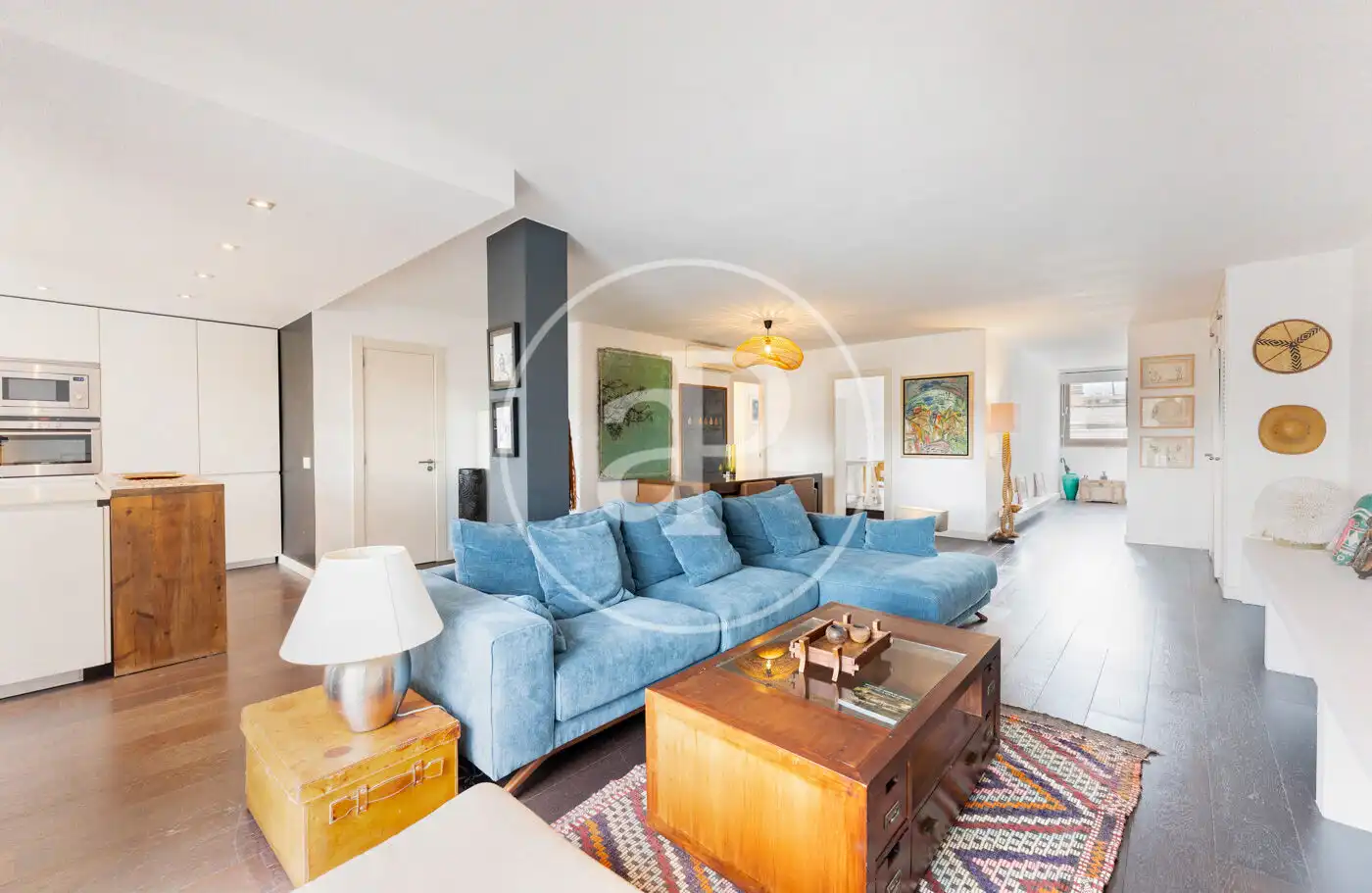 Sala de estar de Ático de alquiler en  Palma de Mallorca con Aire acondicionado, Calefacción y Terraza