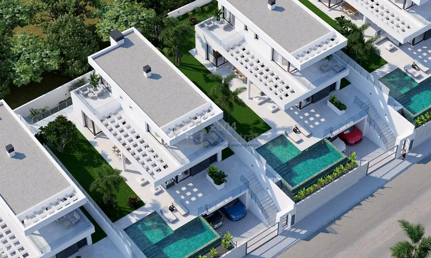 Exterior view of Houses for sale in Golf Bahía