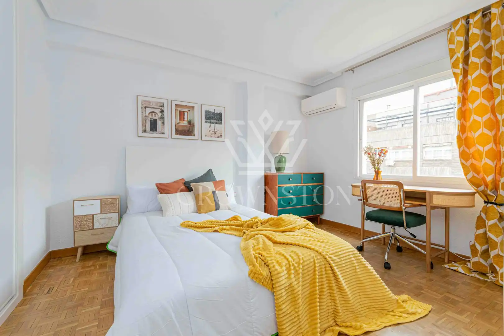 Habitación de Piso para compartir en Madrid con Aire acondicionado, Calefacción y Amueblado