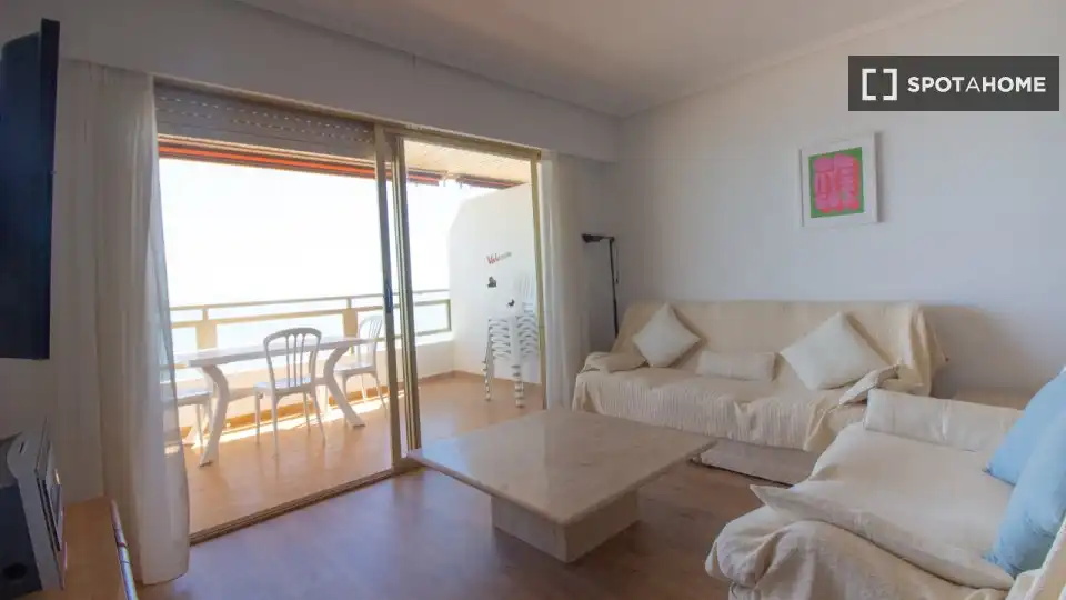 Sala de estar de Piso de alquiler en Cullera con Aire acondicionado, Calefacción y Amueblado