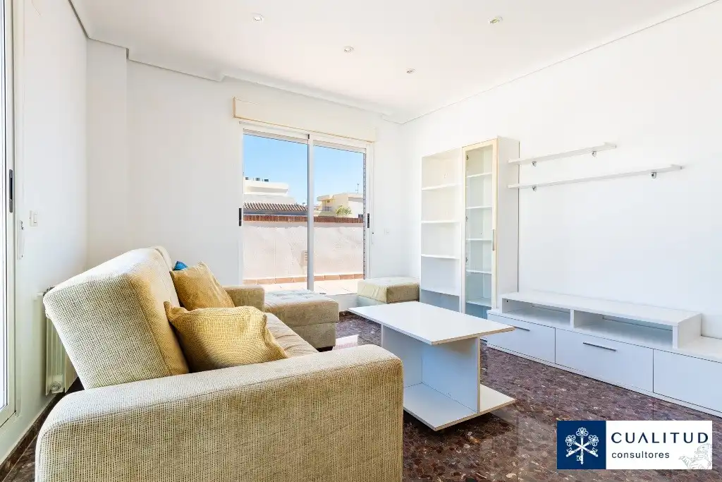 Living room of Flat for rent in Castellón de la Plana / Castelló de la Plana  with Air Conditioner, Terrace and Oven